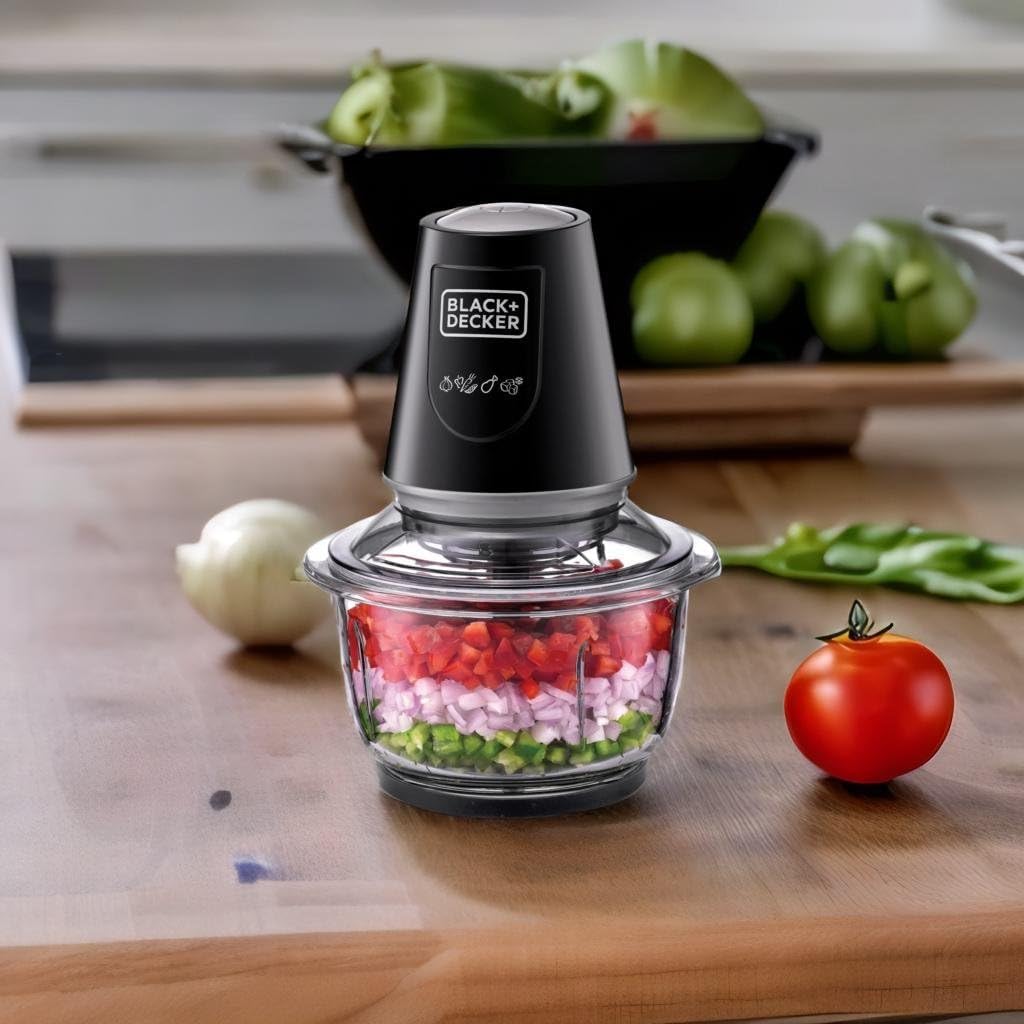 BLACK+DECKER Glass Chopper & Mincer GC400-B5