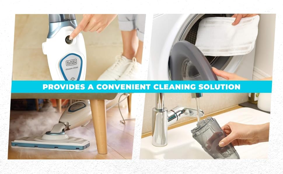 Black+Decker FSMH13E5-B5 5-in-1 Steam Mop - 1300W