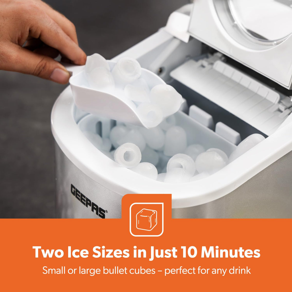 Geepas Portable Automatic Ice Maker GIM63015UK