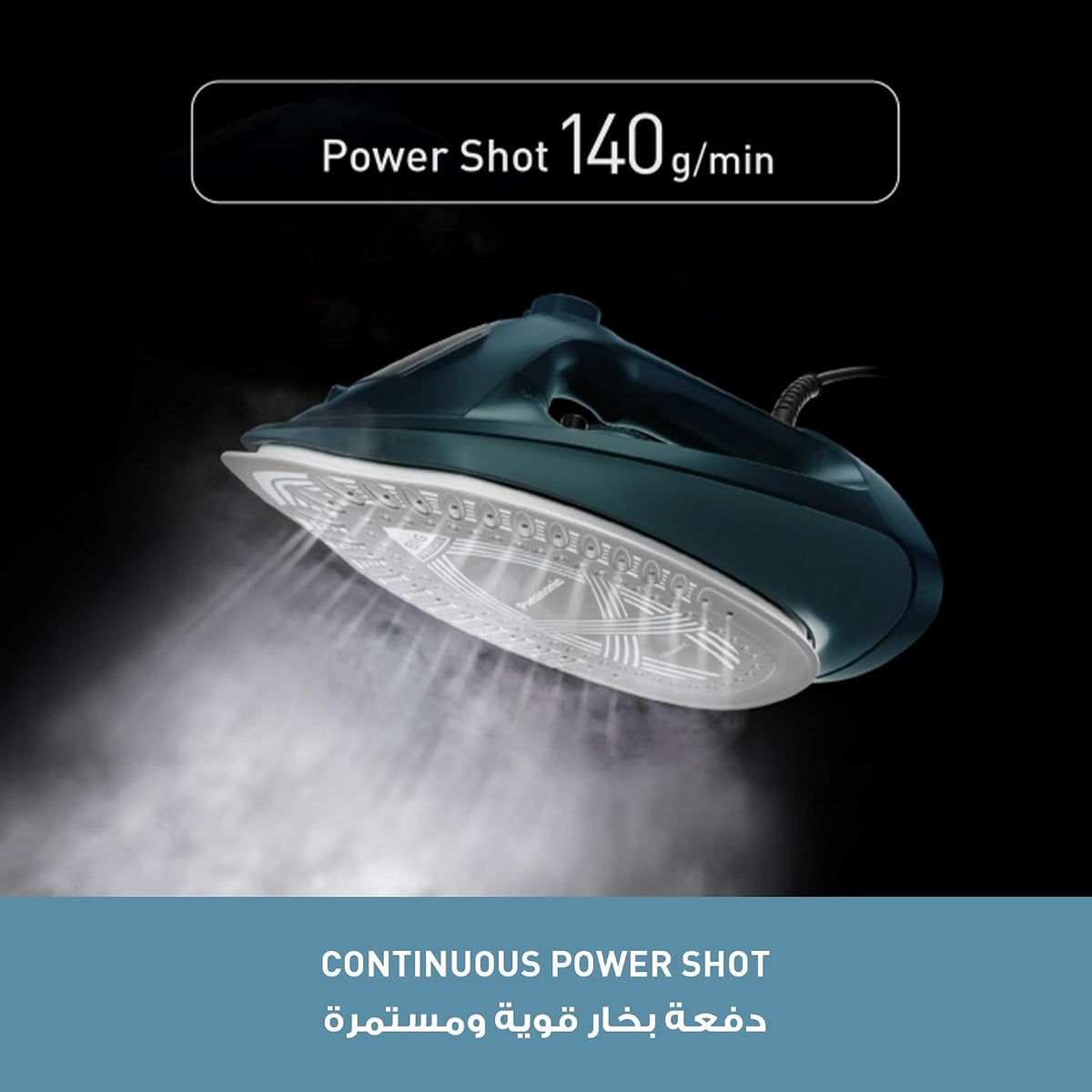 Panasonic Steam Iron Powerful 2400W Performance Ceramic NI-U450