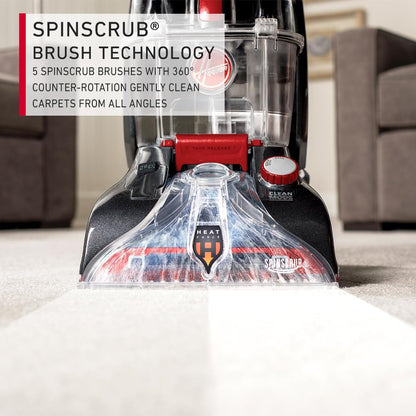Hoover Carpet & Floor Cleaner Power Scrub Elite with Quick dry and Spin Scrub CWGDH012