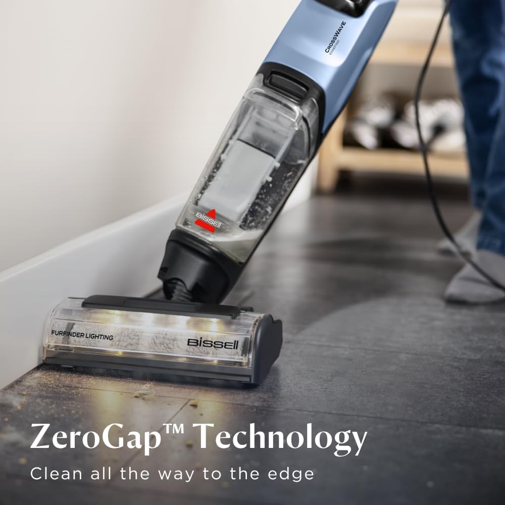 BISSELL CrossWave EdgeFind 4136K Wet & Dry Multi-Surface Cleaner – ZeroGap & FurFinder