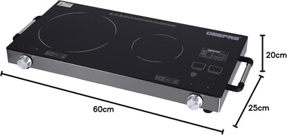 Geepas GIC6131S Double Burner Infrared Cooker