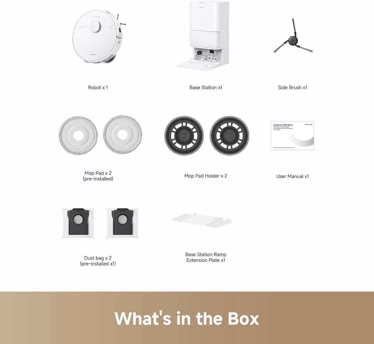 Dreame D20 Ultra Self-Emptying Robot Vacuum and Mop