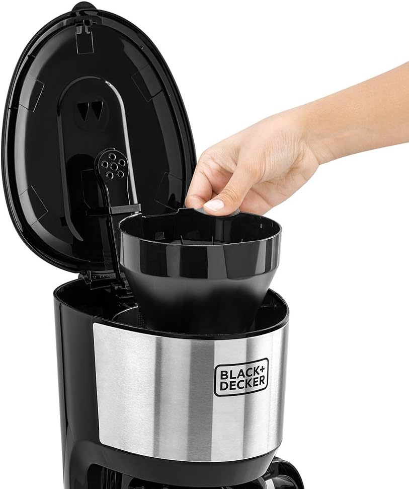 Black+Decker DCM750S-B5 10-Cup Coffee Maker - 750W with Glass Carafe