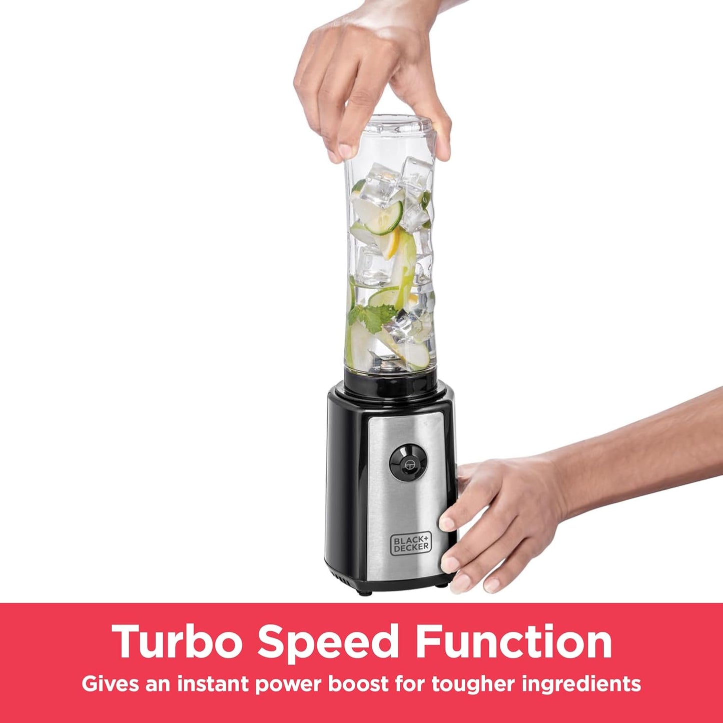 Black+Decker SBX300-B5 Sports Blender & Smoothie Maker, 300W, 6-Piece