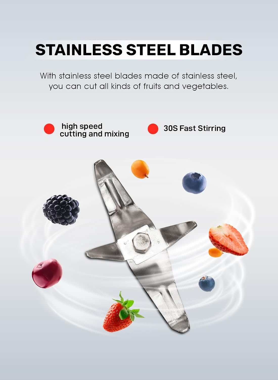 Geepas GSB44067 3-in-1 Mixer Grinder 750W - Stainless Steel Jars, 3 Speed