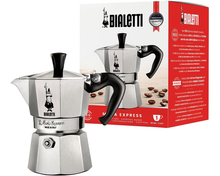Bialetti Moka Express Aluminium Stovetop Coffee Maker BS107C