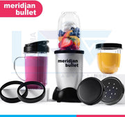 خلاط ومطحنة بقدرة 450 واط طراز MB450، مجموعة استخلاص العناصر الغذائية وتحضير السموذي مكونة من 6 قطع