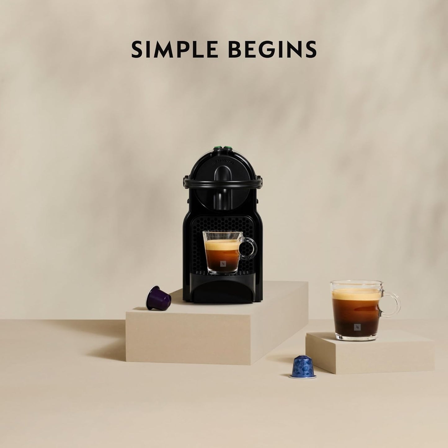 Nespresso Inissia Capsule Coffee Machine - Black