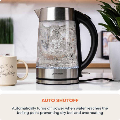 Nutricook Glass Kettle 2200W 1.7L Double wall GK100