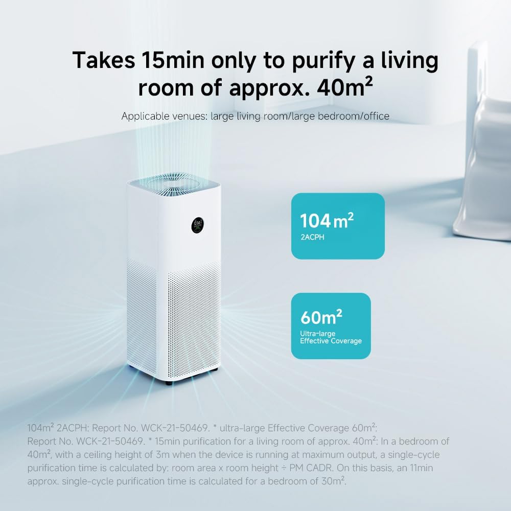 Xiaomi Smart Air Purifier 4 Pro for Large Bedroom 104m² AC-M15-SC