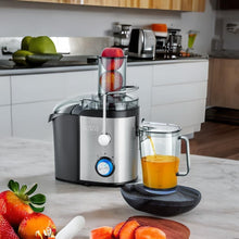Black+Decker JE800-B5 Juice Extractor, 800W, XL Feeding Chute, Stainless Steel