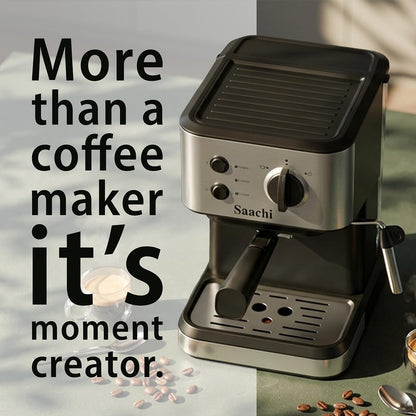 Saachi Coffee Maker NL-COF-7068-BK With 20 Bar High Pressure Pump