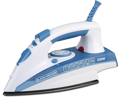 BLACK+DECKER 2000W Steam Iron, Ceramic Soleplate, 25g/min Continuous Steam X2000-B5