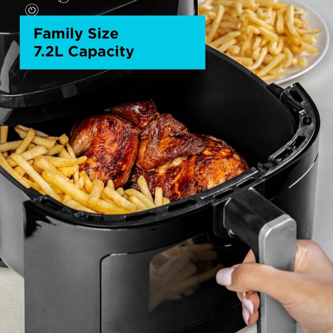 Black+Decker AF7210-B5 8-in-1 Digital Air Fryer - 7.2L with Window