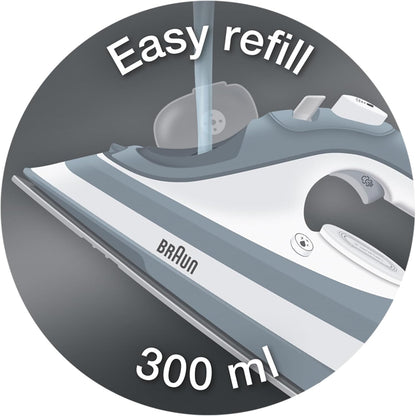 Braun TexStyle 5 Steam Iron FreeGlide 3D Technology 2700 Watts SI 5017