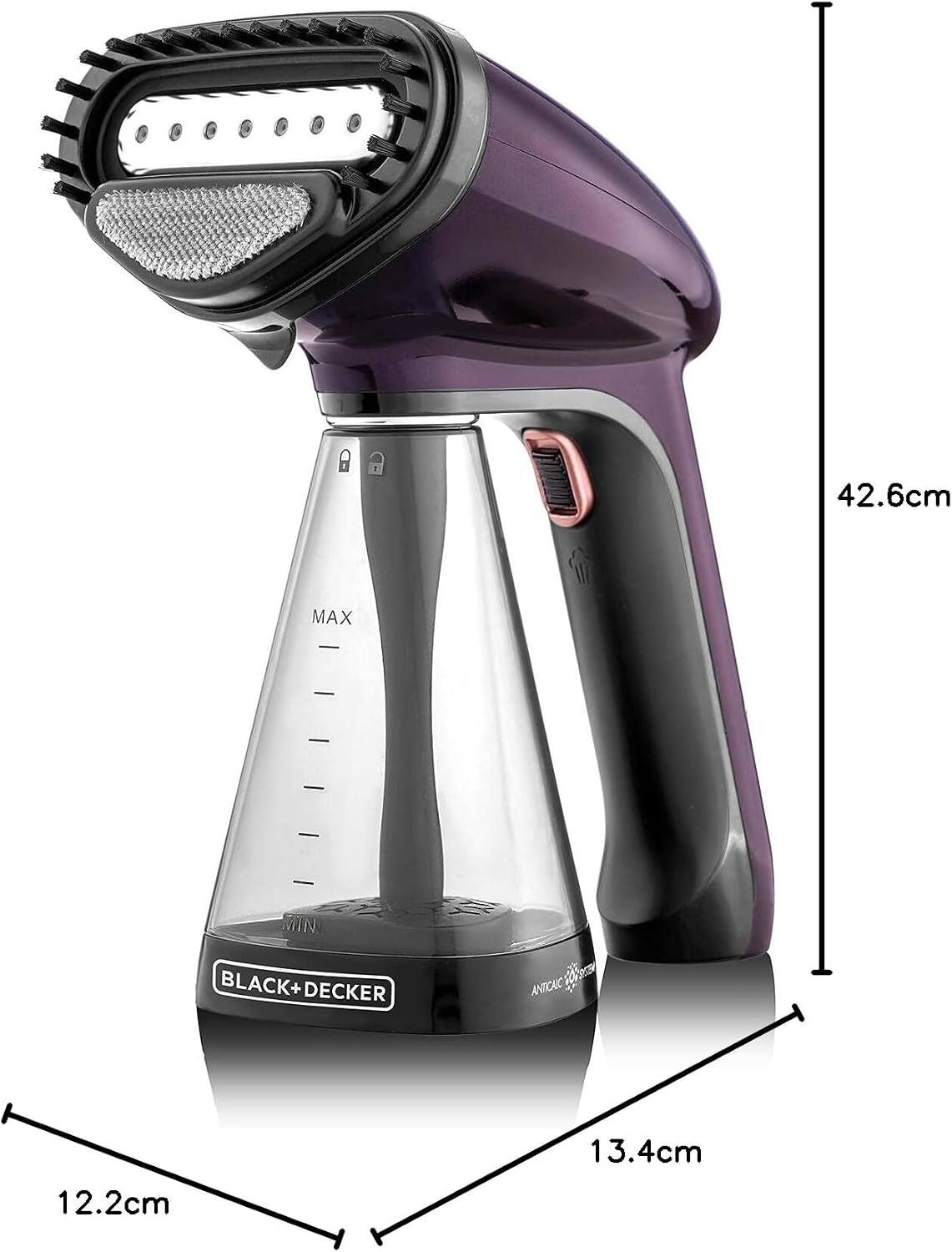BLACK+DECKER Handheld Garment Steamer 1500W Steam HST1500-B5