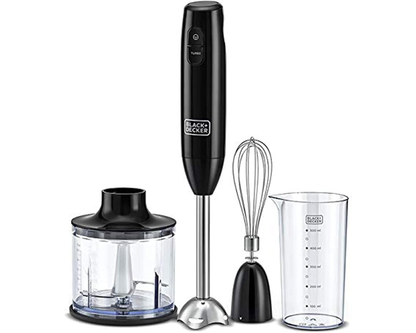 BLACK+DECKER 3-in-1 Hand Blender with Chopper HB600-B5