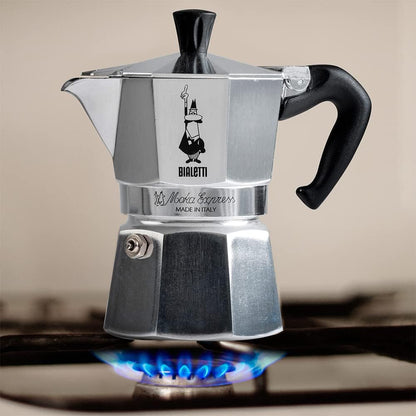 Bialetti Moka Express Aluminium Stovetop Coffee Maker BS107C