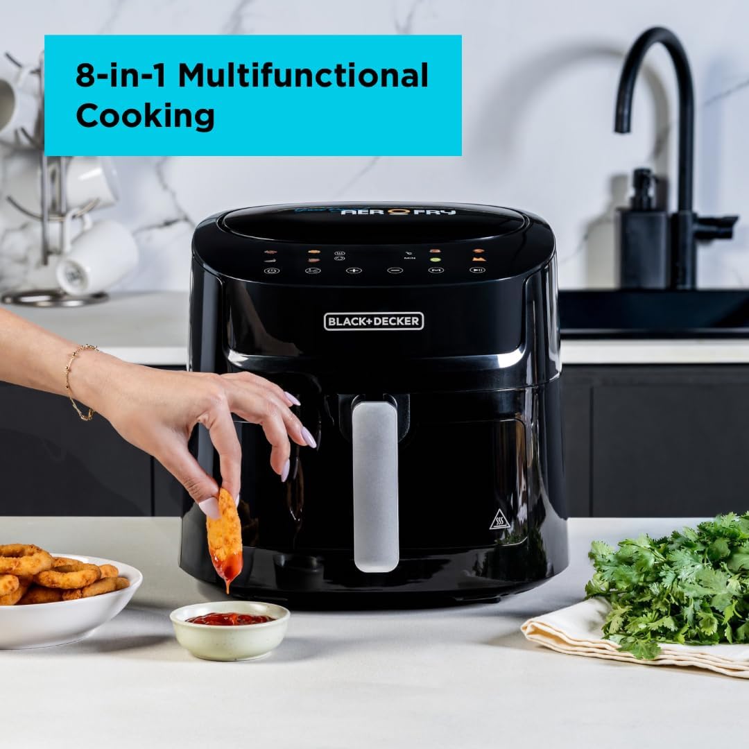 Black+Decker AF7210-B5 8-in-1 Digital Air Fryer - 7.2L with Window
