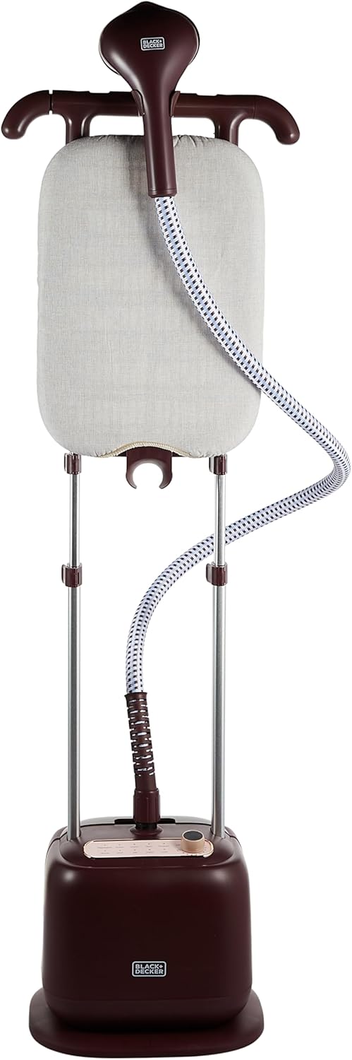 BLACK+DECKER Double Pole Garment Steamer 2400W 2L Tank 10 Steam GSTD2450-B5