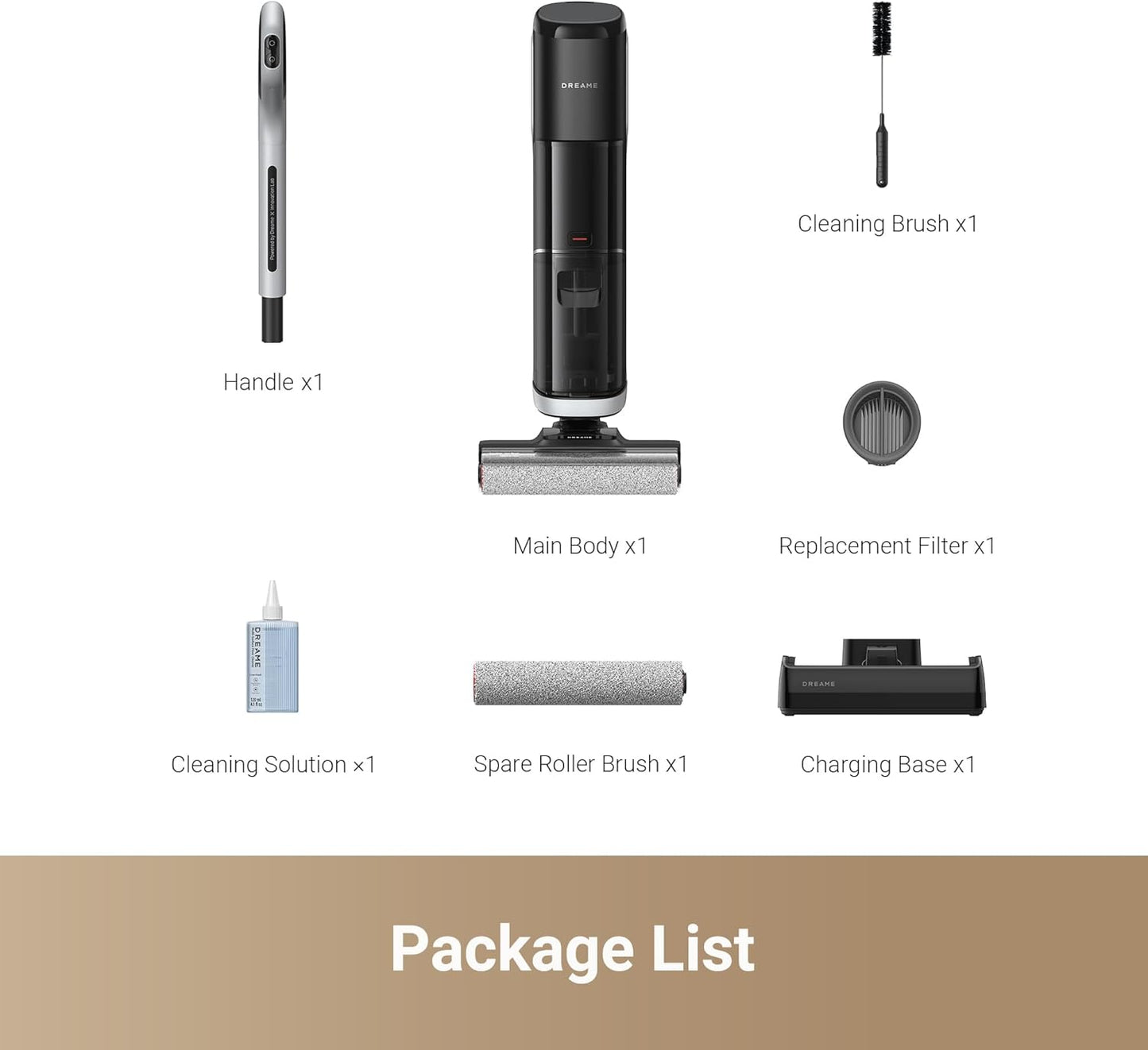 Dreame H14 Cordless Wet & Dry Vacuum Mop, 180° Lie-Flat, 18000Pa Suction