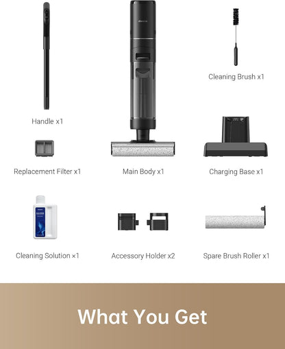 Dreame H12 Pro Wet-Dry Vacuum Cordless Vacuum and Mop for Hard Floors, 16,000 Pa suction