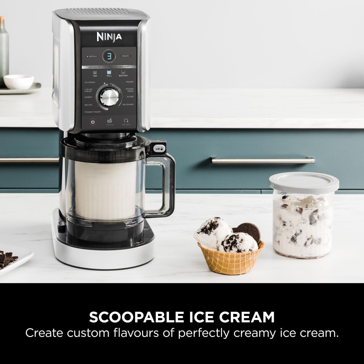 Ninja CREAMi Deluxe NC501ME 10-in-1 Ice Cream & Frozen Drink Maker
