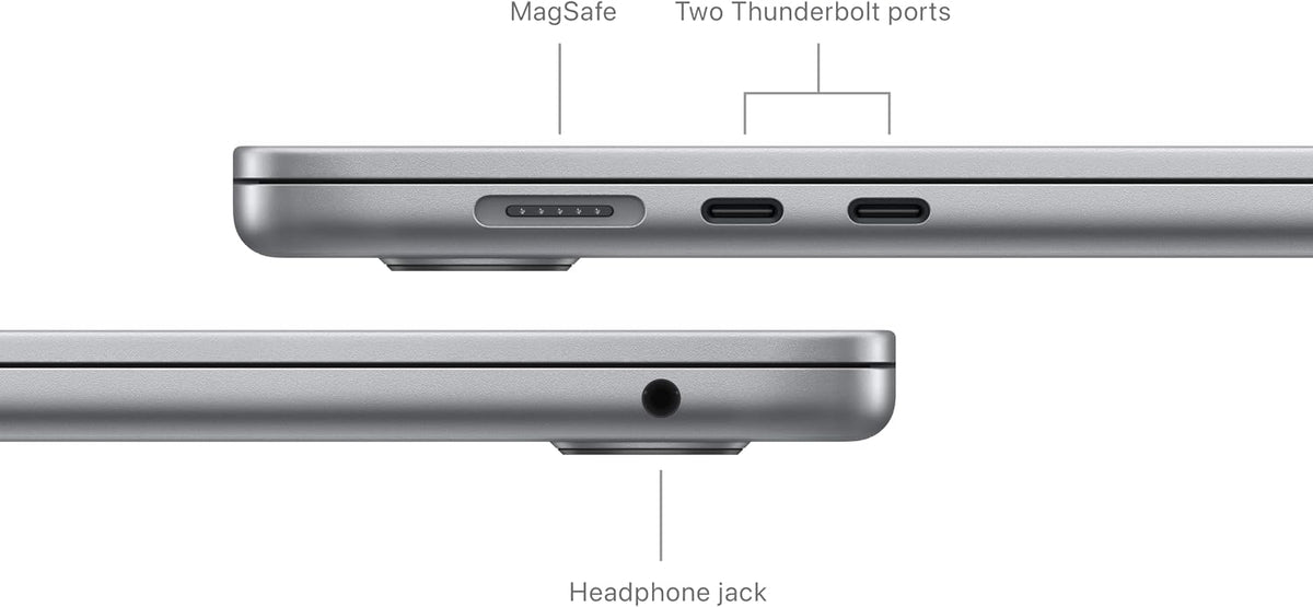 Apple MacBook Air 15 Inch 2024 M3 Chip 8 Core CPU 10 Core GPU 8GB RAM 256GB SSD Space Gray