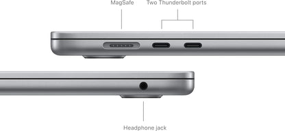 Apple MacBook Air 15 Inch 2024 M3 Chip 8 Core CPU 10 Core GPU 8GB RAM 256GB SSD Space Gray
