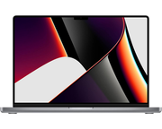 أبل ماك بوك برو 16 بوصة 2021، معالج M1 Pro بـ 10 أنوية، معالج رسومات 16 نواة، ذاكرة عشوائية 16 جيجابايت، قرص صلب 1 تيرابايت SSD، لون رمادي فلكي