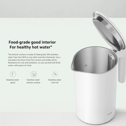 Xiaomi Electric Kettle 2 1.7L BPA Free Stainless Steel Electric Kettle MJDSHO4YM