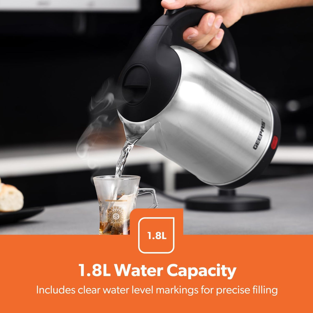 Geepas Stainless Steel Electric Kettle GK5466