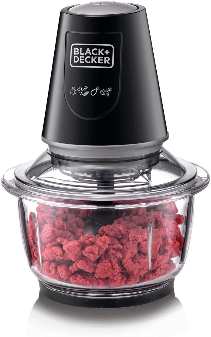 BLACK+DECKER Glass Chopper & Mincer GC400-B5