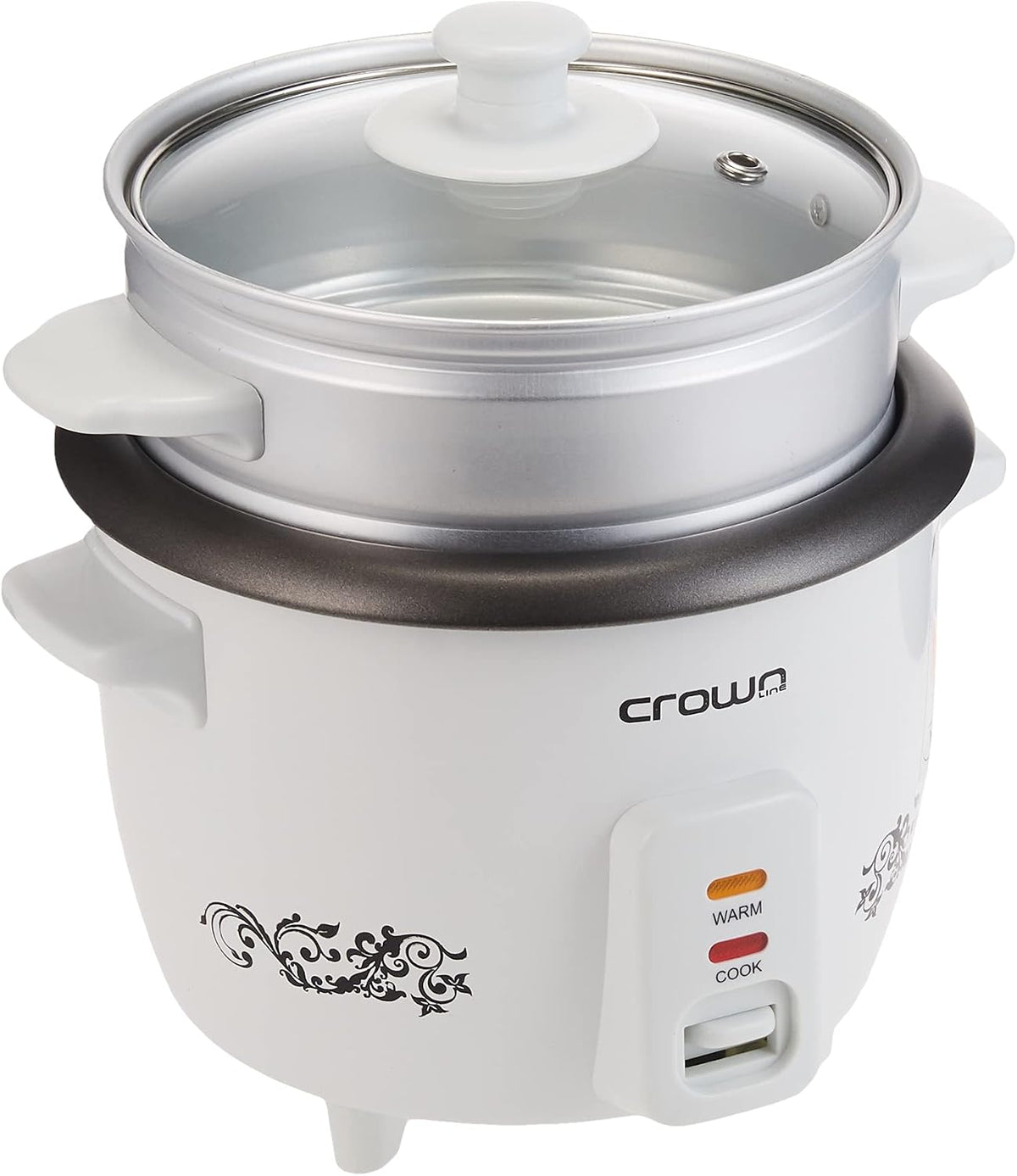 Crownline Rice Cooker with Steamer RC-168