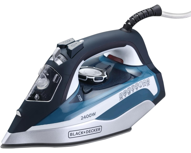 BLACK+DECKER Steam Iron, 2400W Power, 380ml Water Tank X2150-B5