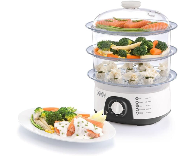 BLACK+DECKER 3-Tier Food Steamer HS6000-B5