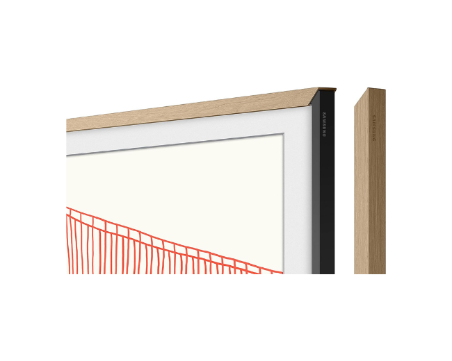 Samsung The Frame 55 Inch Teak Customizable Modern Bezel VG-SCFA55TKBXC