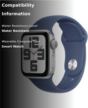 Apple Watch SE (2nd Gen) GPS 40mm Smartwatch Silver, Fitness & Sleep Tracker, Crash Detection, Heart Rate Monitor
