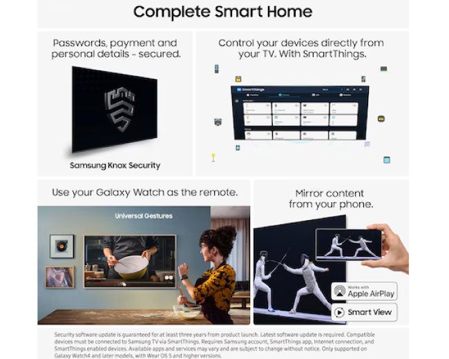 Samsung 75 Inch Neo QLED QN85F 100Hz (Up to 144Hz) 4K Vision AI Smart TV 75QN85F