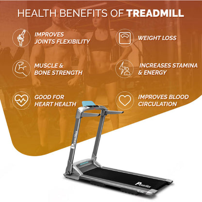 PowerMax UrbanTrek TD-M4 Motorized Ultra-Compact Foldable Treadmill with Smartphone App