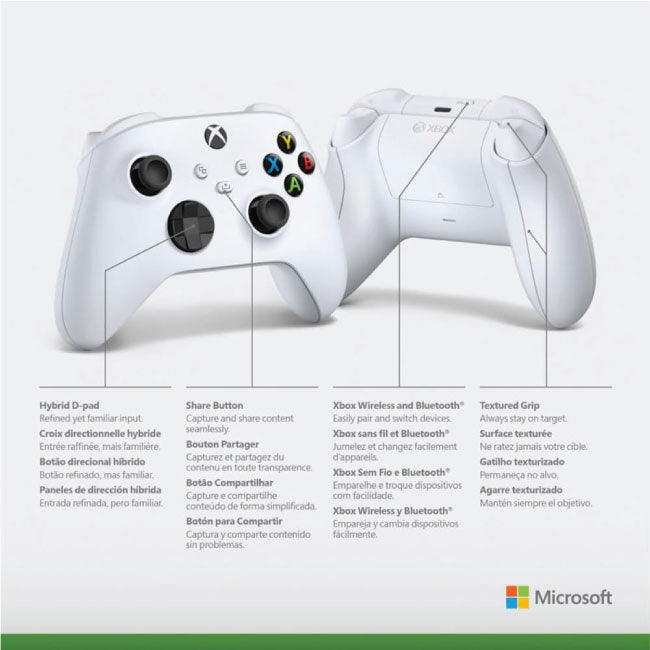 Microsoft  Xbox Wireless Controller Robot in White QAS-00007