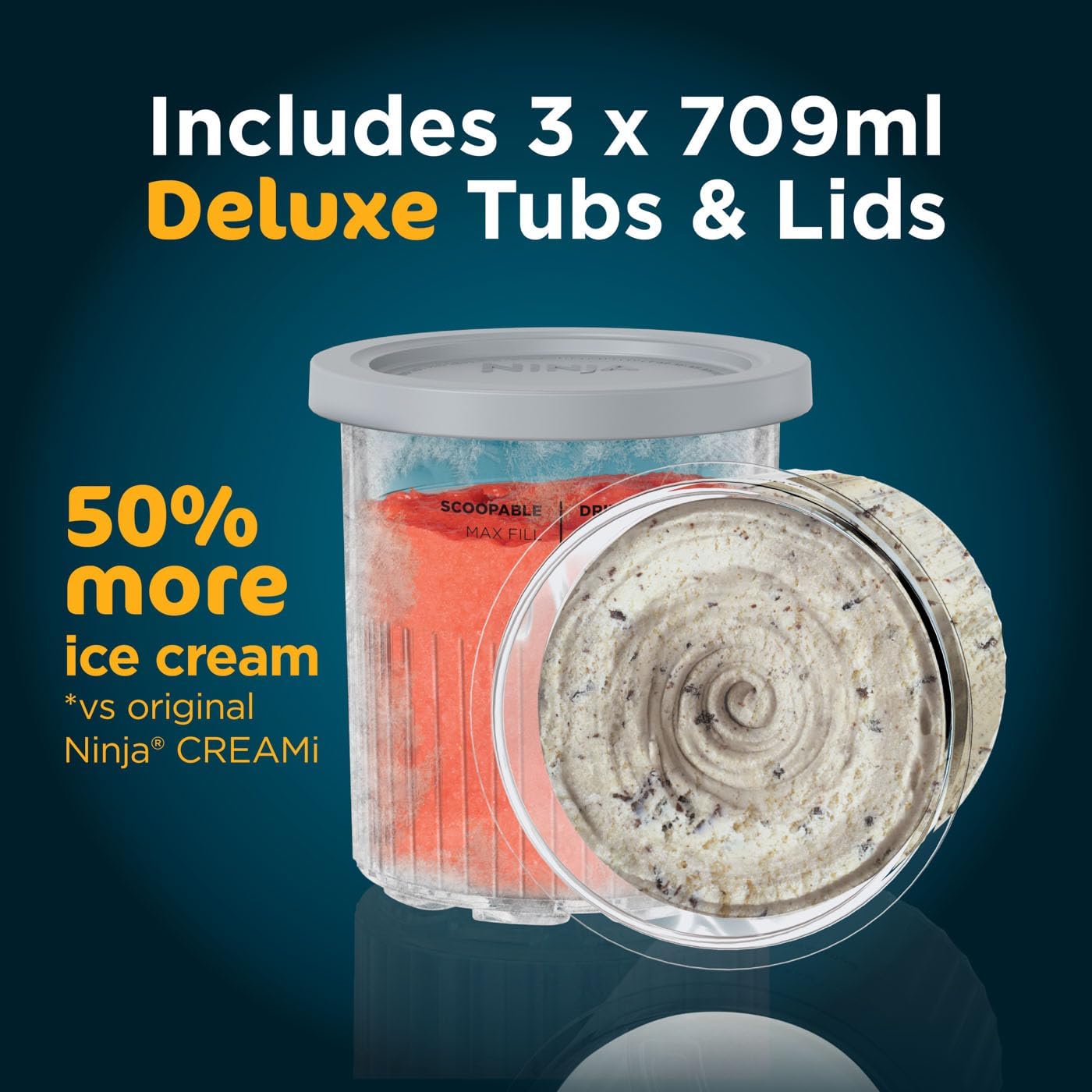 Ninja CREAMi Deluxe NC501ME 10-in-1 Ice Cream & Frozen Drink Maker