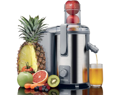 KENWOOD Juicer 700W Stainless Steel Juice Extractor with 75mm Wide Feed Tube JEM51.000GS