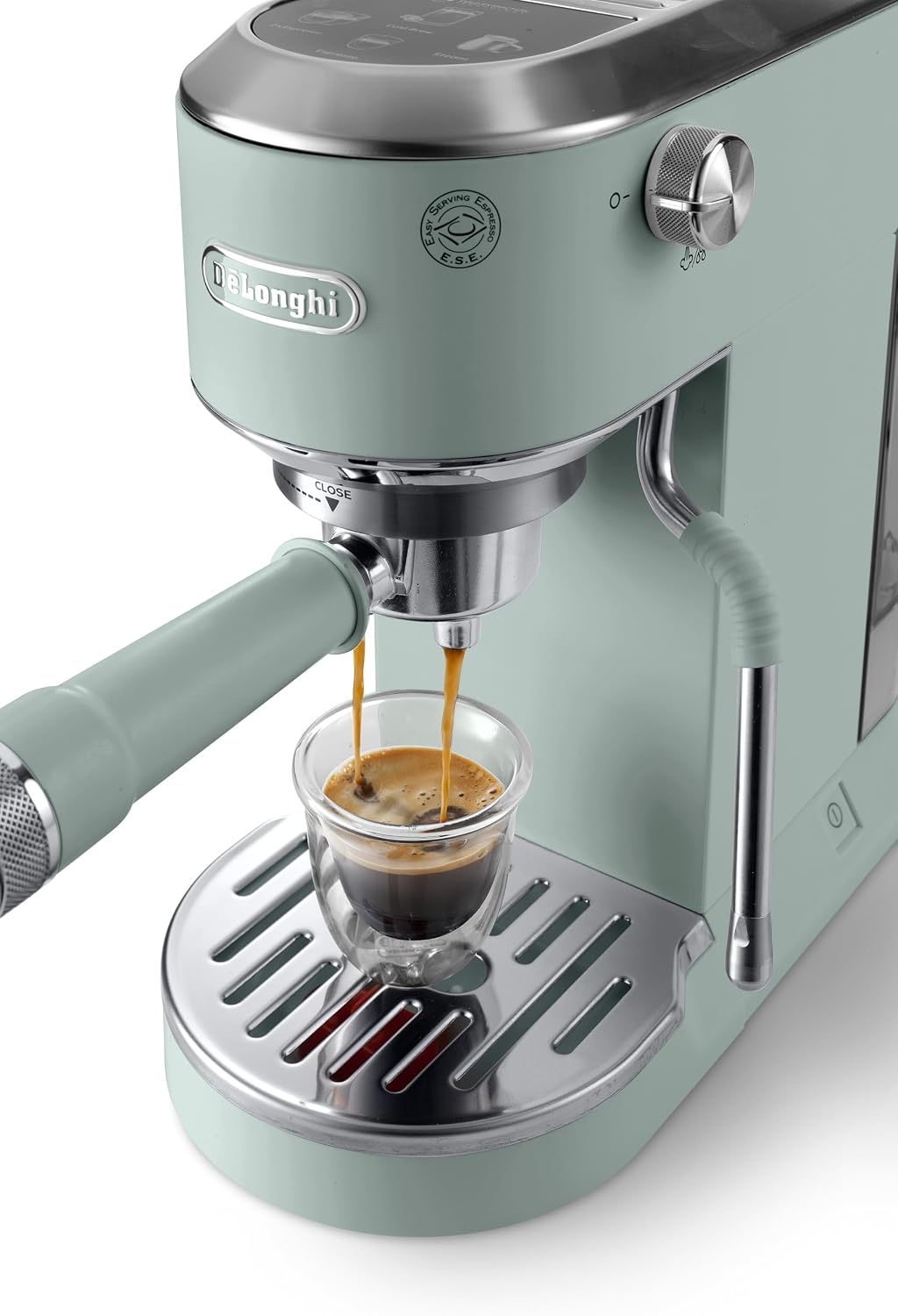 De'Longhi Dedica Duo EC890.GR, Barista Coffee Machine with Pump, Espresso and Cold Brew