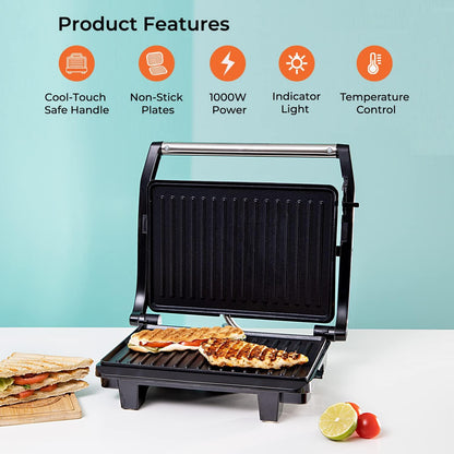 Geepas Stainless Steel Grill Maker GGM5394