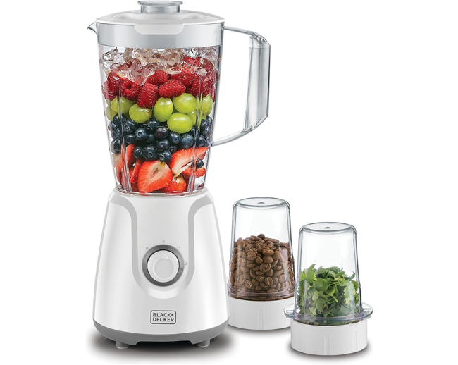 Black+Decker BX4000-B5 400W Blender with Grinder Mill & Chopper Mill