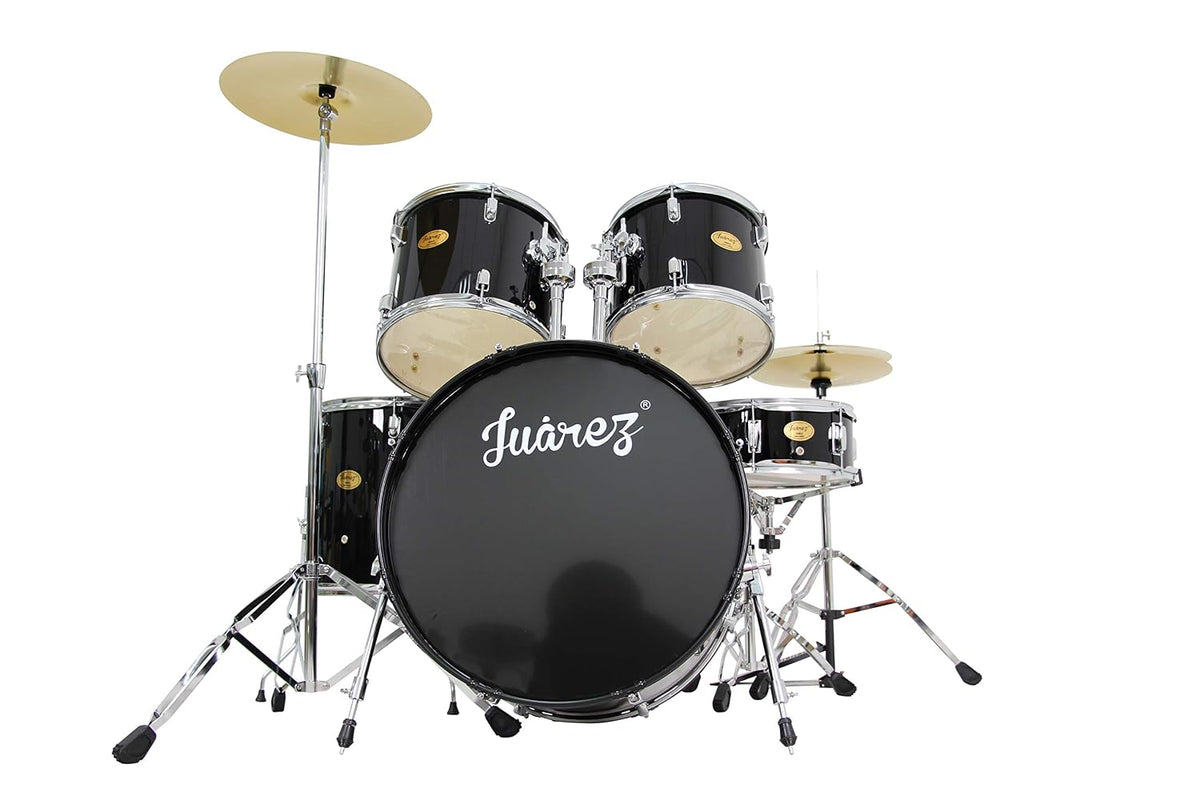 JUAREZ Obra Full Size 5-Piece Adult Acoustic Drum Set JRD500/BK