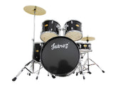 JUAREZ Obra Full Size 5-Piece Adult Acoustic Drum Set JRD500/BK